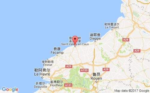 圣瓦勒利港口地圖