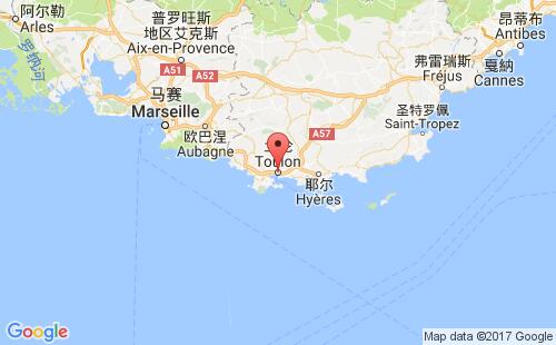 土倫港口地圖