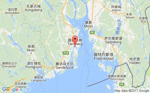 滕斯貝格港口地圖
