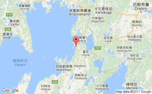 烏特拜肯港口地圖