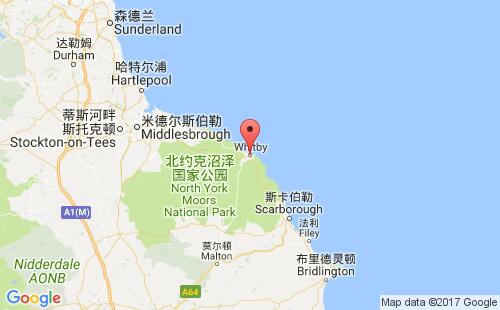 惠特比港口地圖