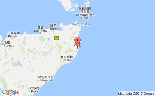 威克港口地圖