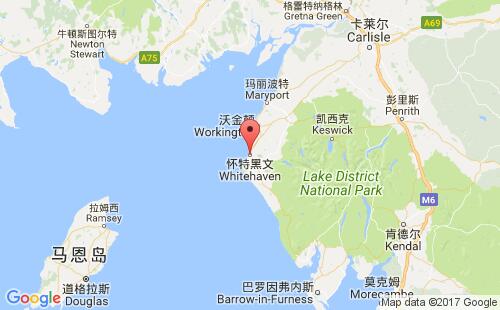 懷特黑文港口地圖