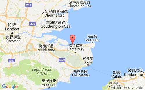 惠特斯特布爾港口地圖