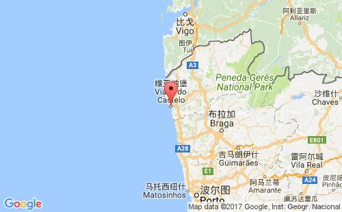 維亞納堡港口地圖