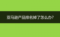 亞馬遜產(chǎn)品排名掉了怎么辦?